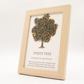 Gemstone Picture - Tree of Life - Pyrite (20x14.7x1cm), side angle