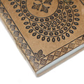 Leather Blue Mandala Notebook (7x5"), rear view