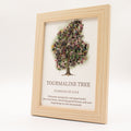 Gemstone Picture - Tree of Life - Toruraline (20x14.7x1cm), side angle