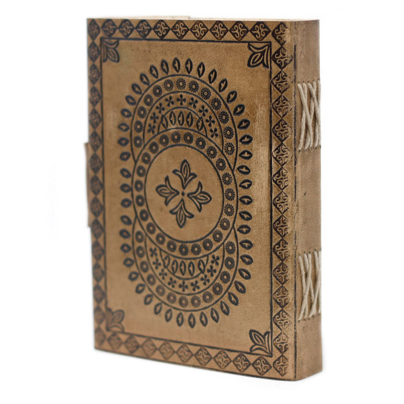 Leather Blue Mandala Notebook (7x5"), packaging shot