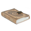 Leather Blue Mandala Notebook (7x5"), in display