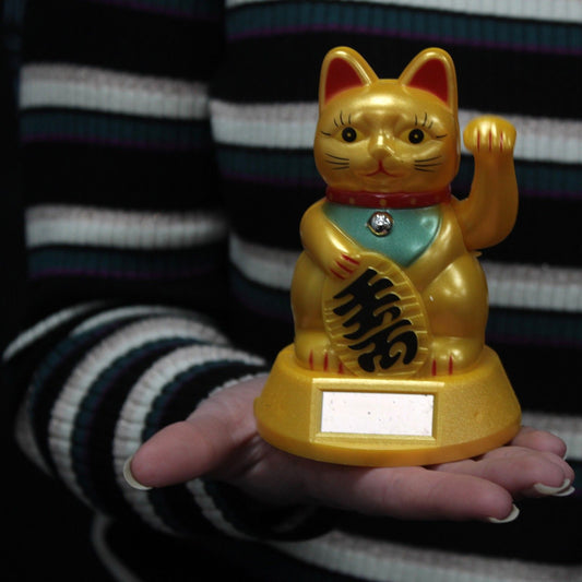 Solar Powered Money Cat, alternate view