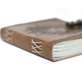 Leather Greenman Notebook (6x8"), size reference