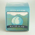 Elemental Crystal Bath Bomb - Water, close-up detail