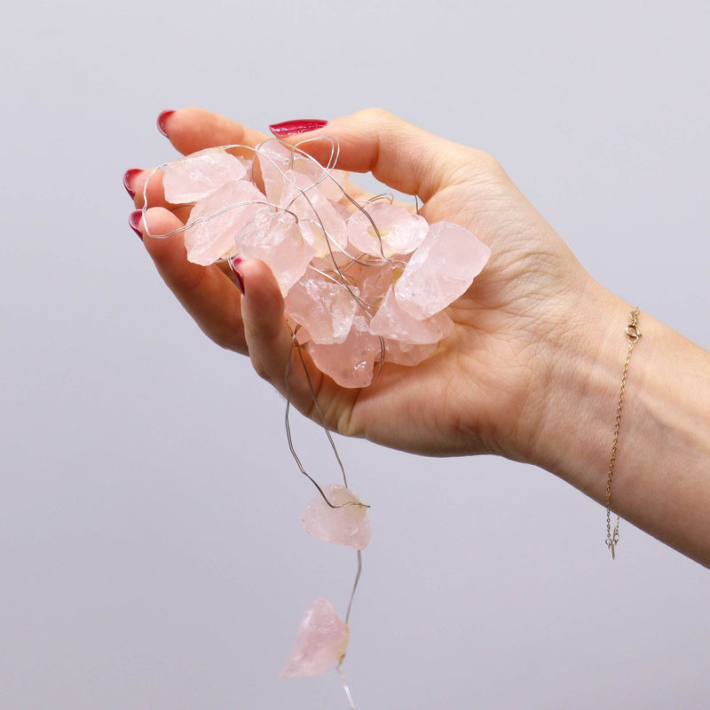 Gemstone Enchantment Lights - Rose Quartz, close-up detail