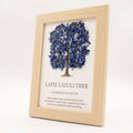 Gemstone Picture - Tree of Life - Lapiz (20x14.7x1cm), close-up detail