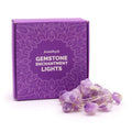 Gemstone Enchantment Lights - Amethyst, side angle