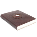 Leather Moonstone Notebook (7x5"), side angle