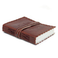 Leather Book of Thoughts with Wrap Notebook (6x4"), in display