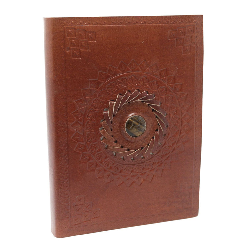 Leather Tigereye Notebook (7x5"), alternate view