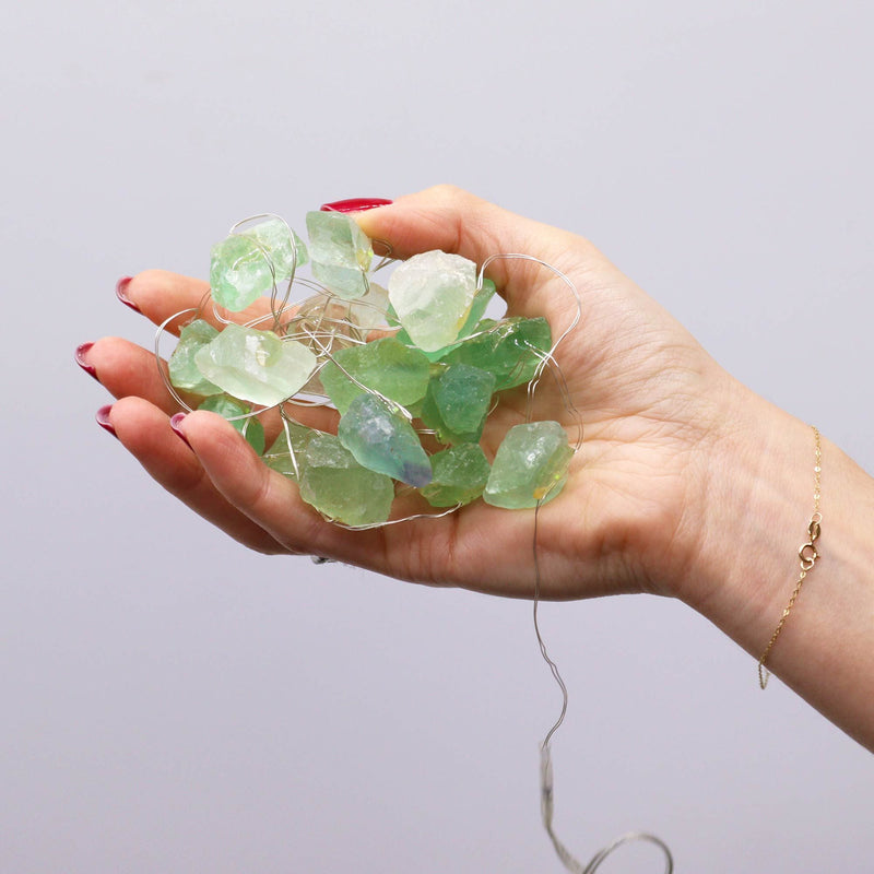 Gemstone Enchantment Lights - Crystal Jade, side angle