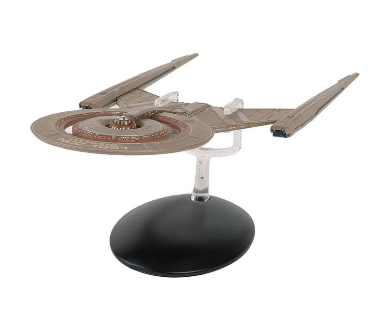 U.S.S. Discovery NCC-1031 (Crossfield class) Starship Die-Cast Model Discovery SSDUK002 (Eaglemoss / Star Trek), rear view
