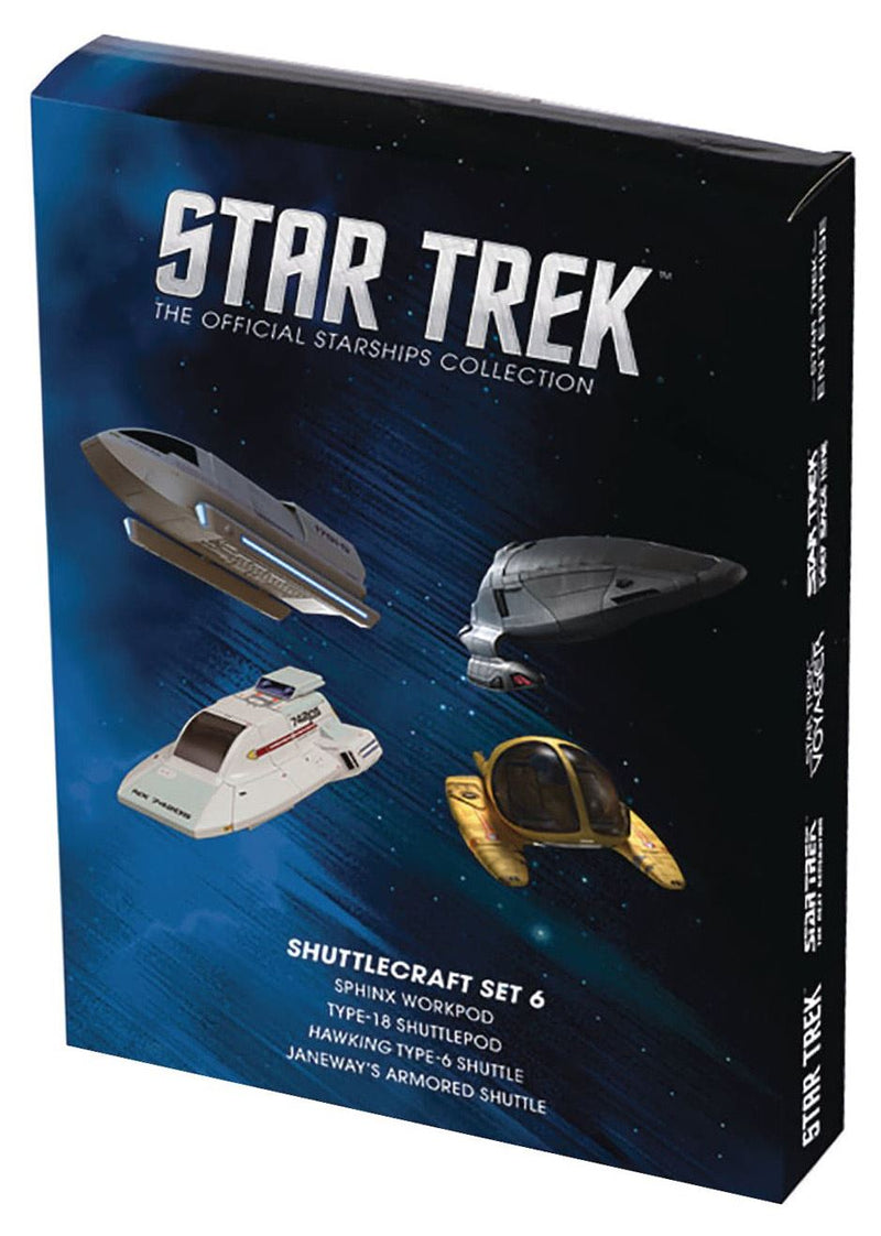 Shuttlecraft Set 6 (Sphinx Workpod, Type-18 Shuttlepod, Galileo-type Shuttlecraft Hawking and Janeway's Armored Sh, rear view