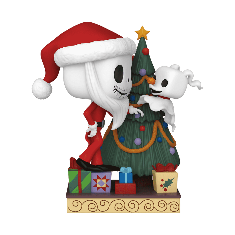 Nightmare Before Christmas 30th Anniversary - Jack & Zero With Tree Funko Pop! Deluxe Vinyl Figure