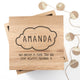 Personalised Baby Name in Cloud Oak Photo Keepsake Box