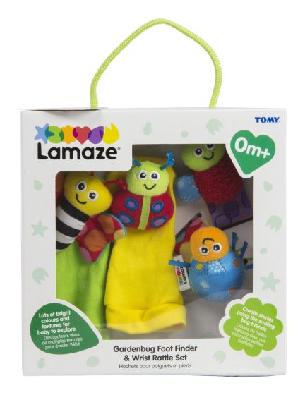 Lamaze Gardenbug Wrist Rattle Footfinder Set
