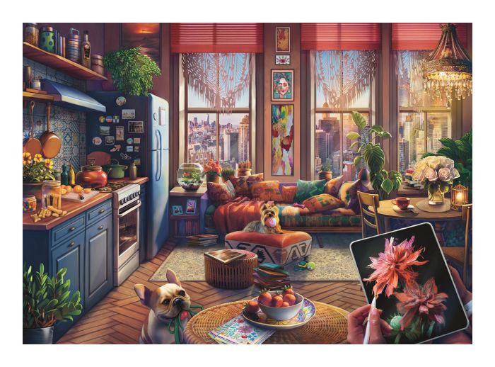 Cozy Boho Studio, 500pc Large Format