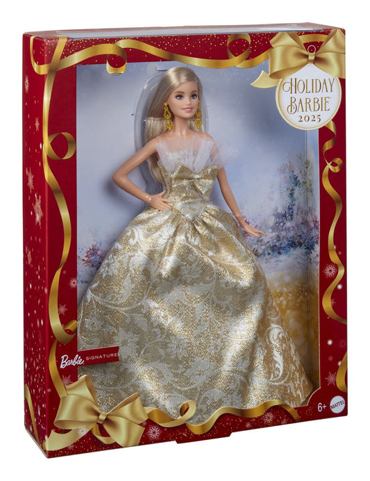 Barbie 2025 Gold Holiday Doll - Image