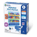 Alphabet Mini Market, close up detail