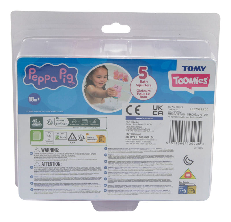 Toomies Peppa & Family 5 Bath Squirters