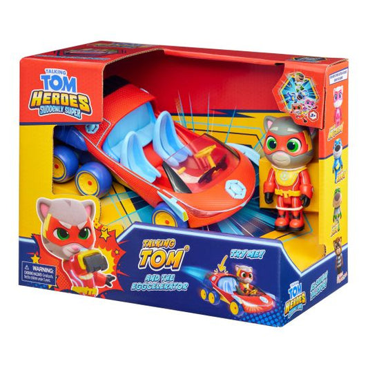 Talking Tom Heroes Suddenly Suppler 4" Figure & Car