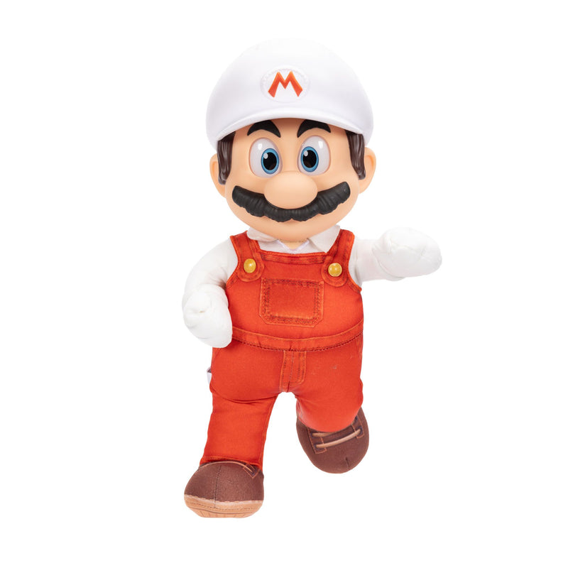 The Super Mario Galaxy Movie - 15" Posable Plush - Fire Mario - Image