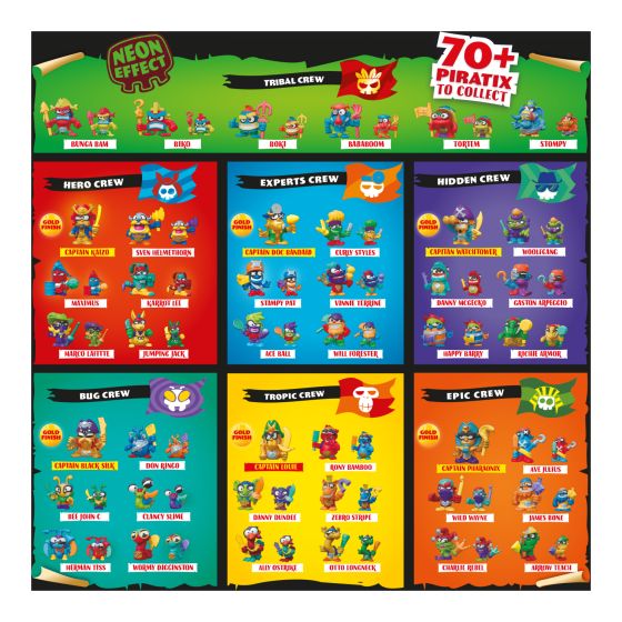 Piratix - Crazy Jungle - 4 Pack Assortment