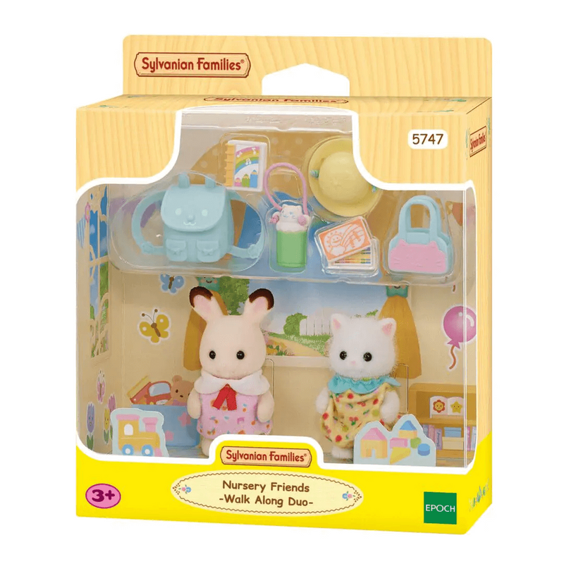 Sylvanian Families Nursery Friends - Walk Along Duo for Ages 3 and Up collectible from Curious Minds