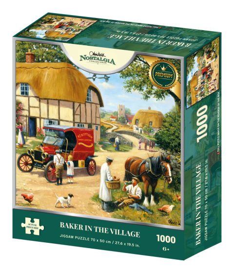 Nostalgia Collection: Baker in the Village 1000 Piece Jigsaw Puzzle