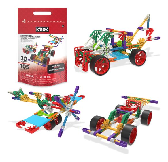K'nex Custom Cruisers 100 Piece 30 Model Set collectible from Abgee