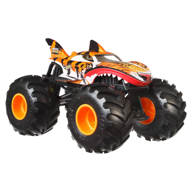 Hot Wheels Monster Trucks Oversized Tiger Shark Vehicle (Case of 4)