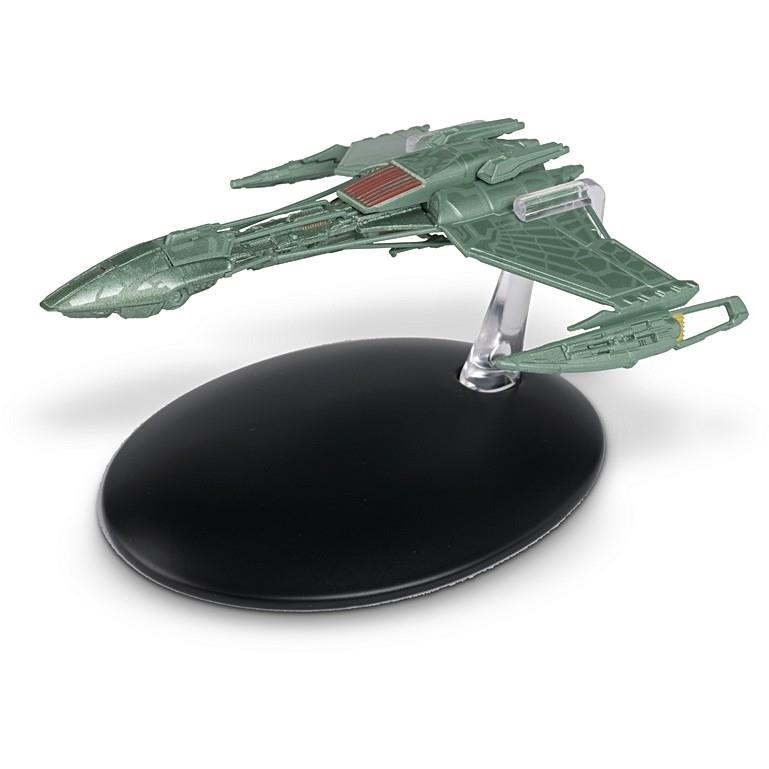 Klingon D5-Class Battlecruiser Ship Die-Cast Model (Eaglemoss / Star Trek), side angle