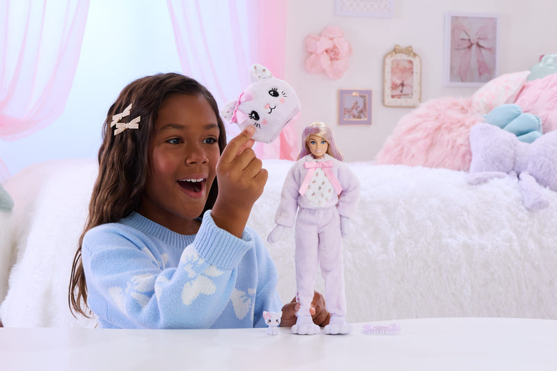 Barbie Cutie Reveal Doll: Sweet Bows Purp Kitten - Image