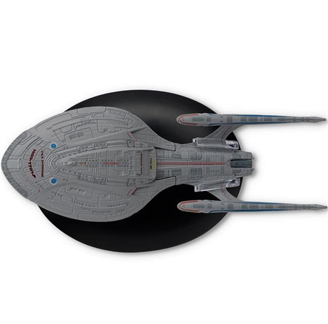 U.S.S. Enterprise NCC-1701-F (Federation Livery) Model Die Cast Ship BONUS ISSUE (Eaglemoss / Star Trek), close-up detail