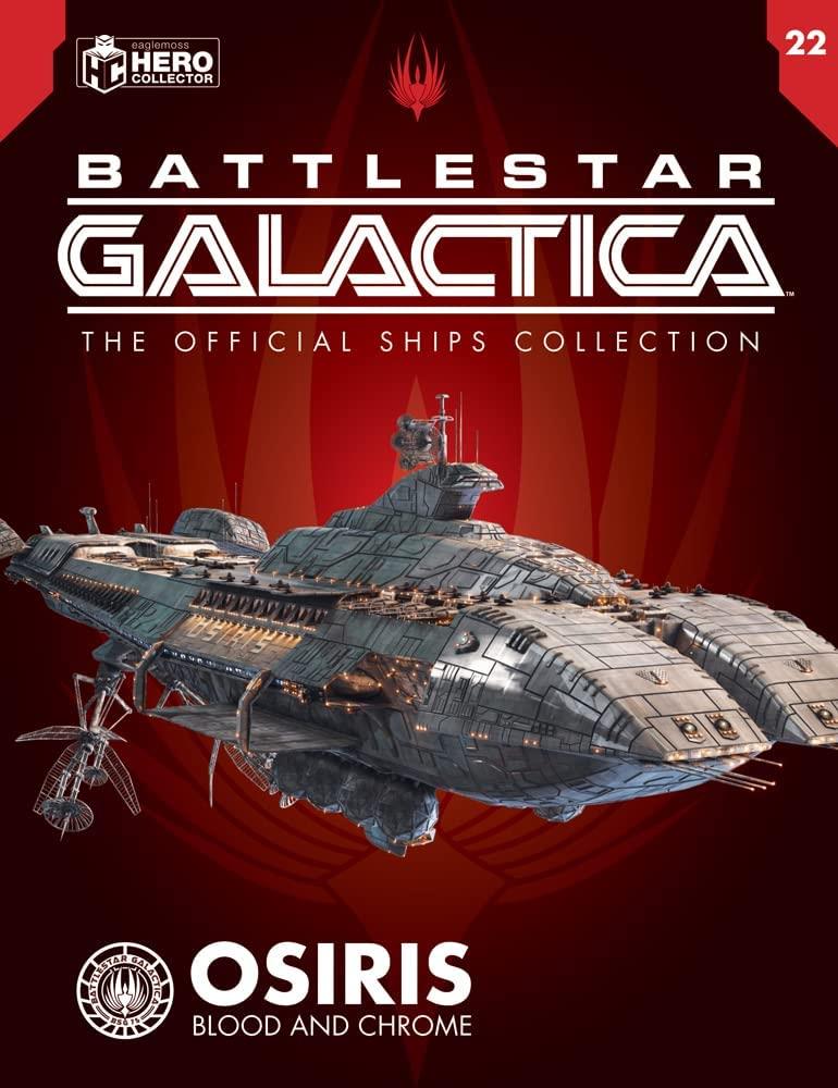 Osiris (Blood & Chrome) Diecast Model Ship (Battlestar Galactica: The Official Ships Collection Eaglemoss), close-up detail