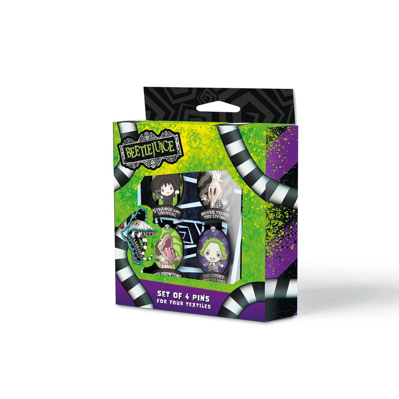 Beetlejuice Set of 4 Pins alternate view