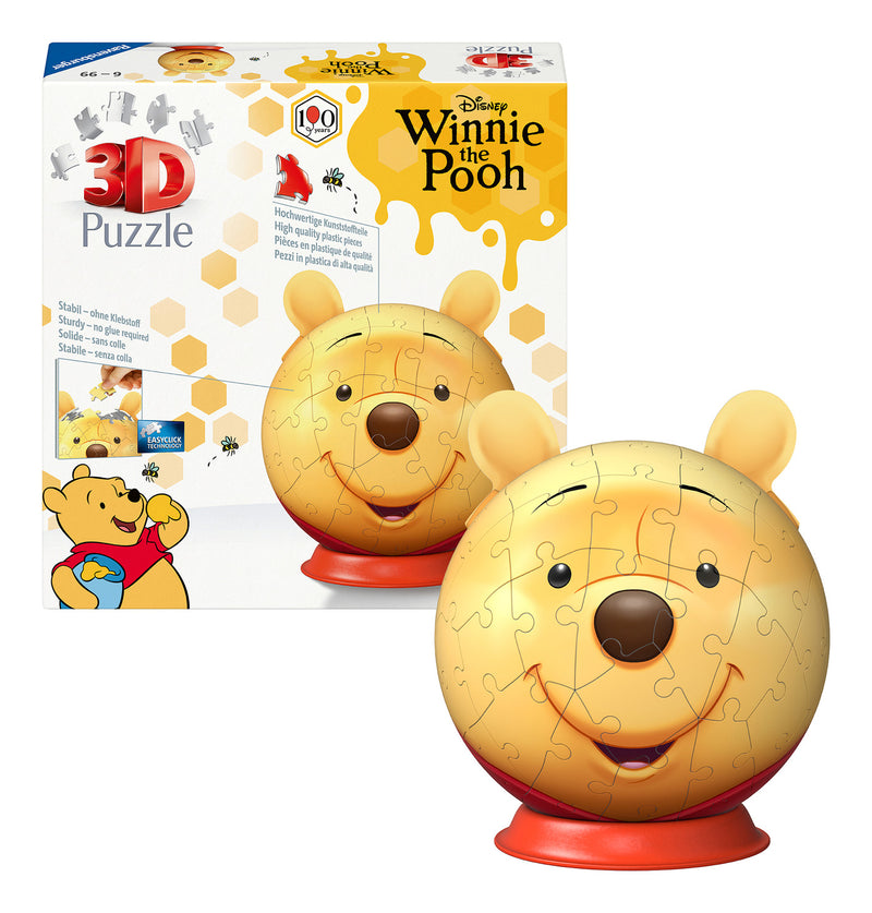 Winnie the Pooh with Ears 72 Piece 3D Puzzle Ball