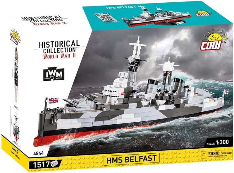 Cobi World War II HMS BELFAST LIGHT CRUISER (1,517 Pieces) - Image 3