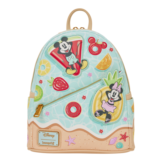 Loungefly - Mickey & Minnie Beach Fun Mini Backpack
