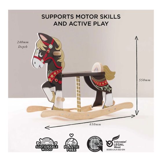 LTV Classic Wooden Rocking Horse