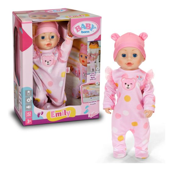 Baby Born Emily Walk With Me 43cm