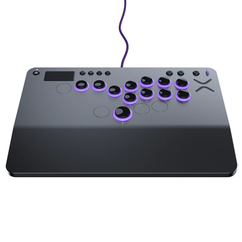 Turtle Beach Victrix Pro KO Leverless Fight Stick Grey for PlayStation 5 side angle
