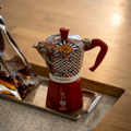 Bialetti X Dolce&Gabbana Sicilian Cart Moka Express, side angle