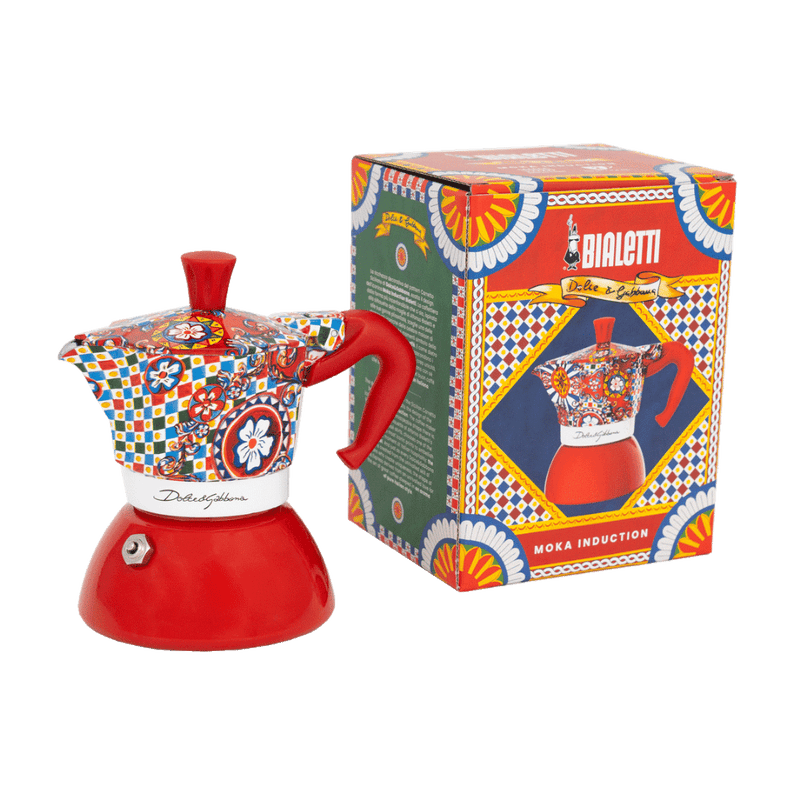 Bialetti X Dolce&Gabbana Sicilian Cart Moka Induction, rear view