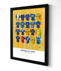 Birmingham City FC Shirts - A2 Signed Limited Edition Prints, side angle