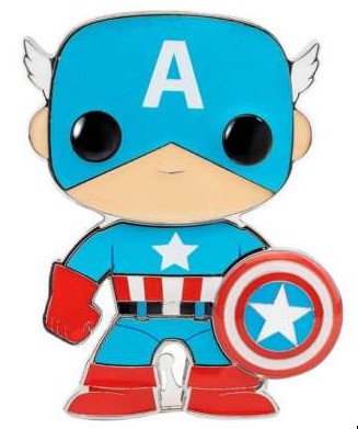 Captain America Marvel Comic Funko POP! Enamel Pin