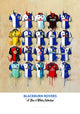 Blackburn Rovers FC Shirts - A2 Signed Limited Edition Prints
