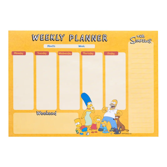 The Simpsons A4 Weekly Planner