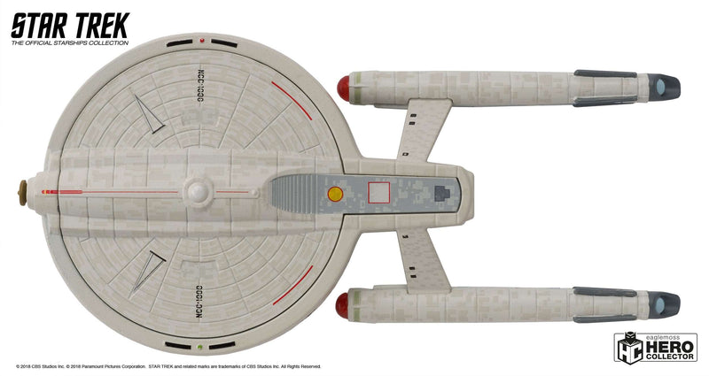 U.S.S. Bonaventure NCC-1000 Model Diecast Ship BONUS ISSUE (Eaglemoss / Star Trek), close-up detail