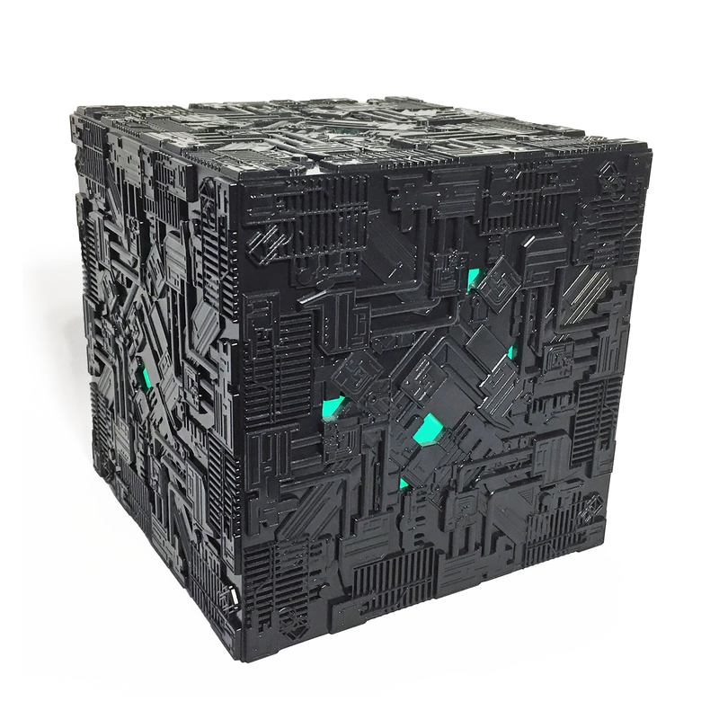Light-Up Borg Cube XL EDITION Subscriber Special (Eaglemoss / Star Trek), alternate view